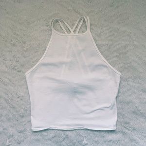 White halter tank